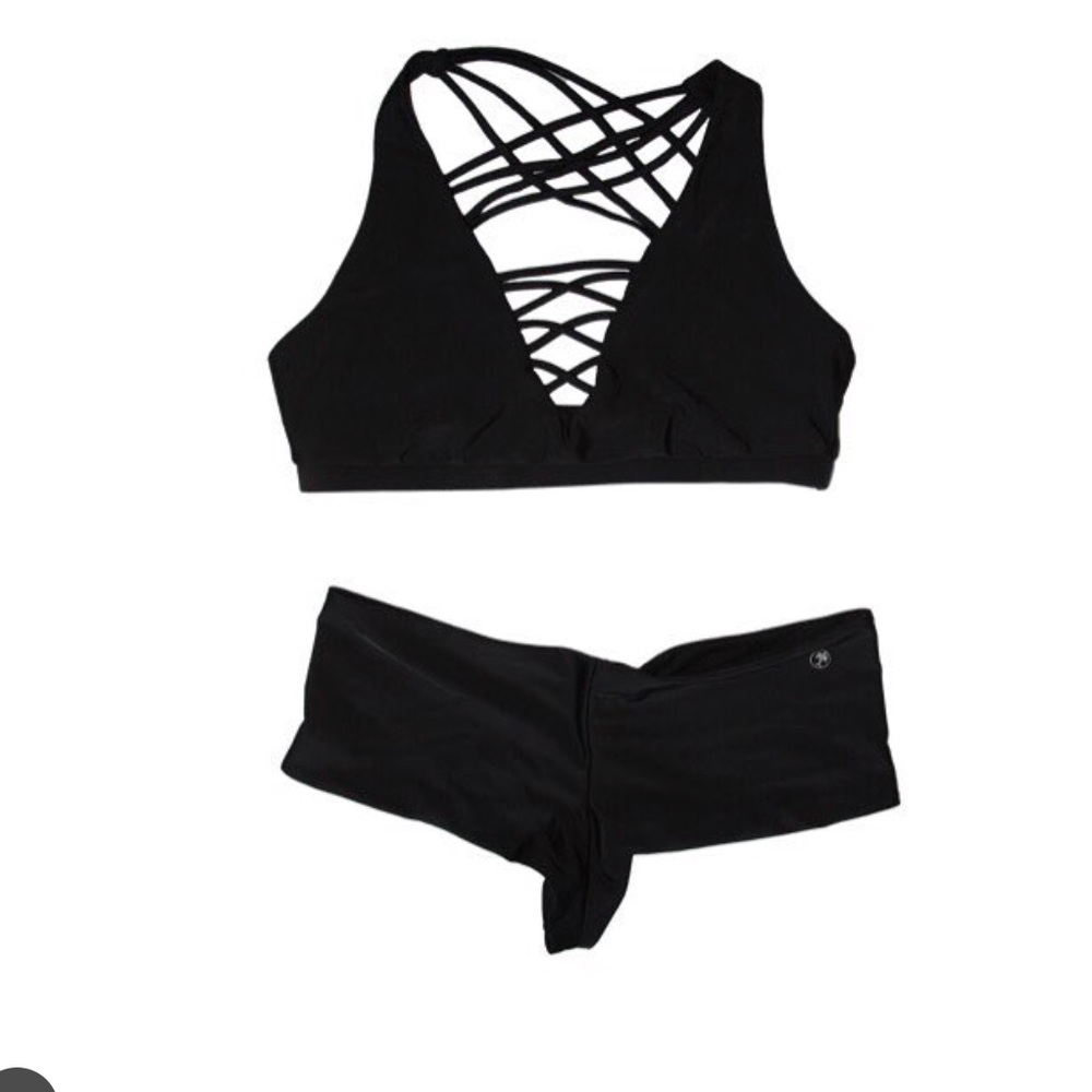 Black Bikini/Sports Bra Set
